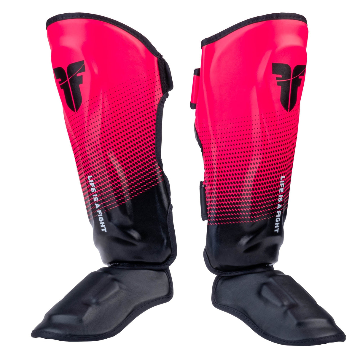 Fighter Thai Ergo Schienbeinschoner – schwarz/rosa, FSG-004-TRP-0702