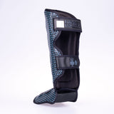 Fighter Schienbeinschoner Thai Ergo – schwarz/grau/rot, FSG-004ND1