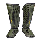 Fighter Schienbeinschoner Thai Ergo – khaki/schwarz, FSG-004ND2