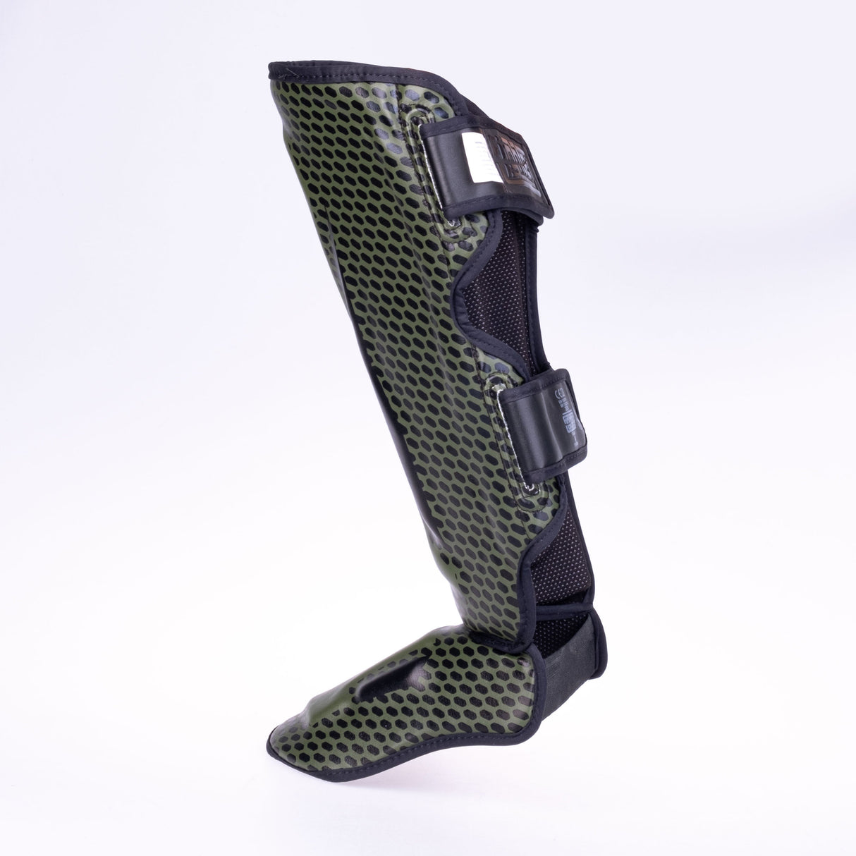 Fighter Schienbeinschoner Thai Ergo – khaki/schwarz, FSG-004ND2