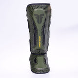 Fighter Schienbeinschoner Thai Ergo – khaki/schwarz, FSG-004ND2