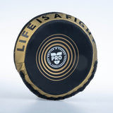 Fighter Round Shield Pro Small – schwarz/gold, FSMPR-001-BG