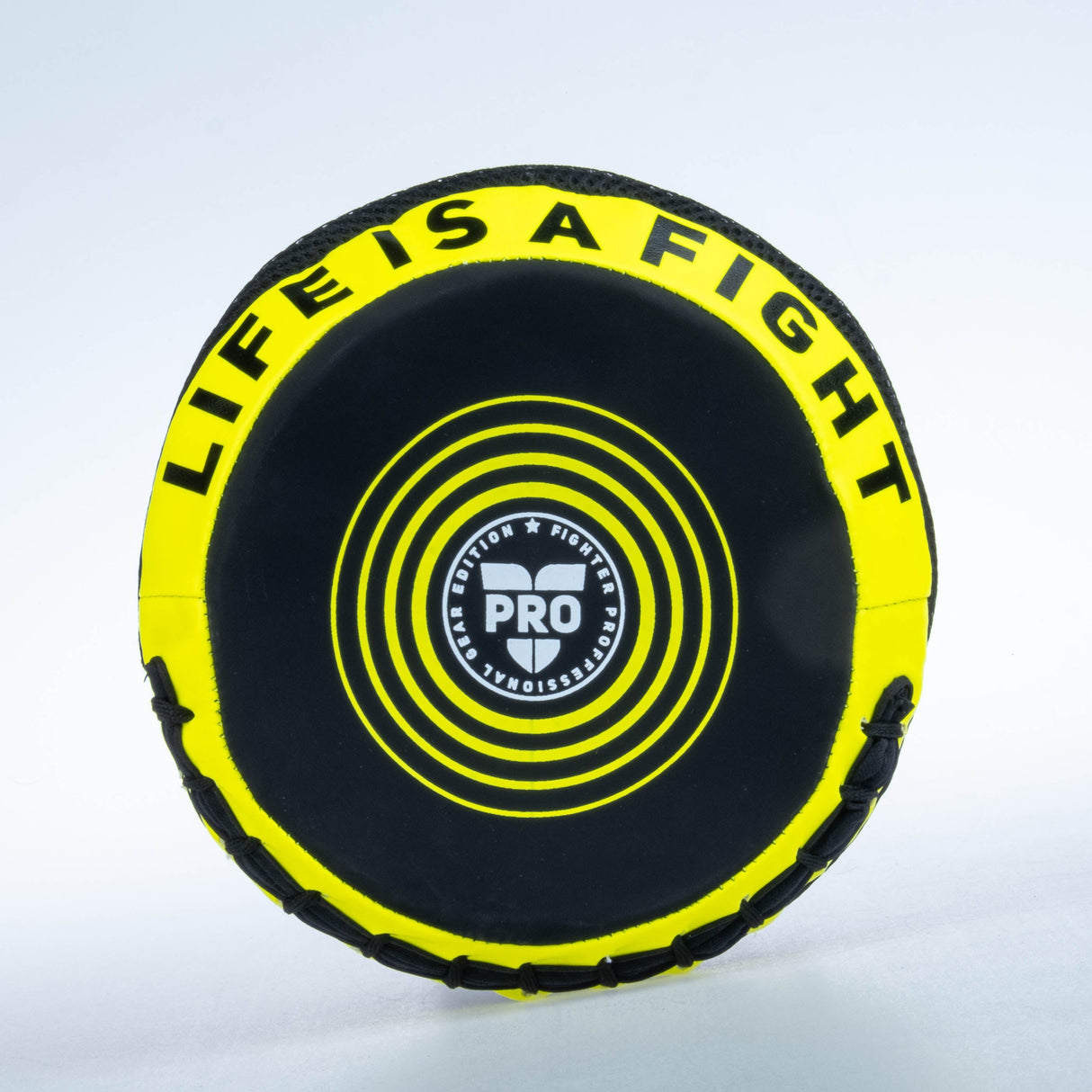 Fighter Round Shield Pro Small – schwarz/neon, FSMPR-001-NB