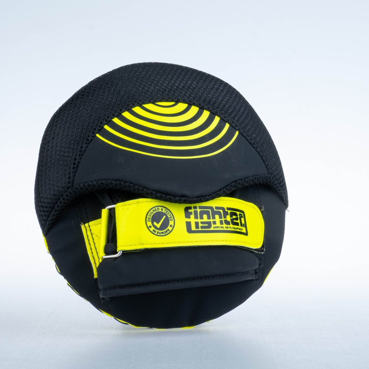 Fighter Round Shield Pro Small – schwarz/neon, FSMPR-001-NB