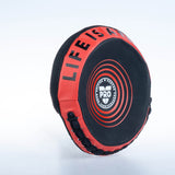 Fighter Round Shield Pro Small – schwarz/rot, FSMPR-001-RB
