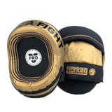 Fighter Oval Shield Pro Small – schwarz/gold, FSMPR-002-BG