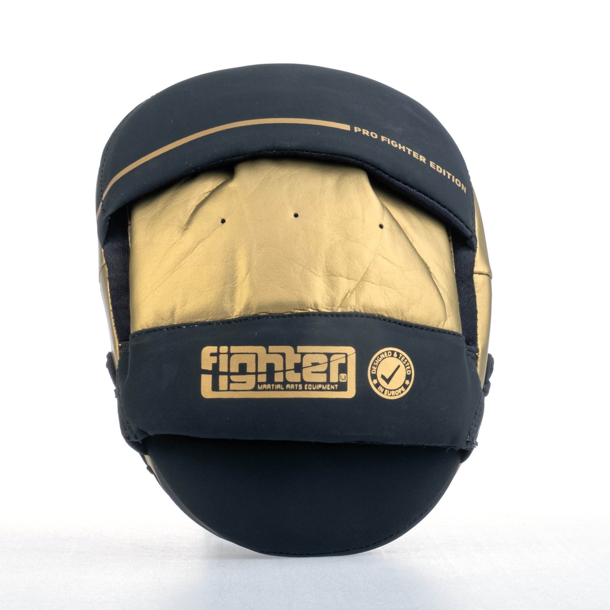 Fighter Oval Shield Pro Small – schwarz/gold, FSMPR-002-BG