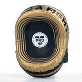 Fighter Oval Shield Pro Small – schwarz/gold, FSMPR-002-BG