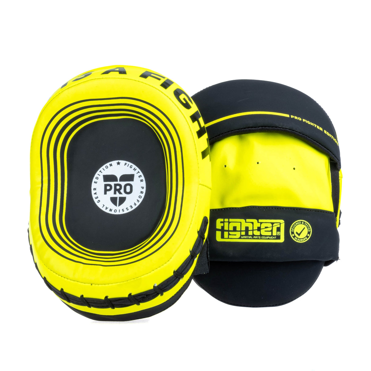Fighter Oval Shield Pro Small – schwarz/neon, FSMPR-002-NB