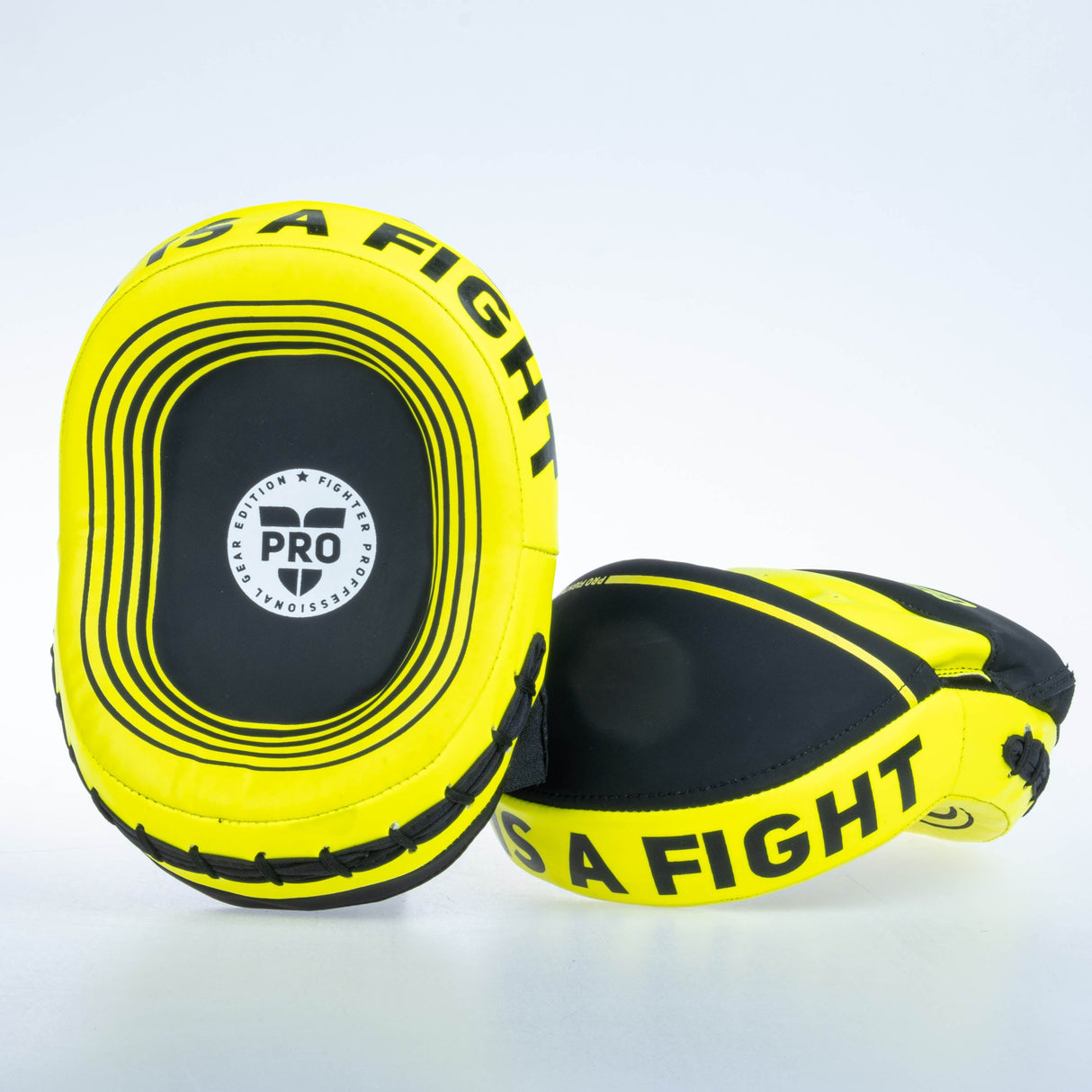Fighter Oval Shield Pro Small – schwarz/neon, FSMPR-002-NB