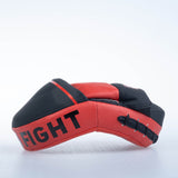 Fighter Oval Shield Pro Small – schwarz/rot, FSMPR-002-RB