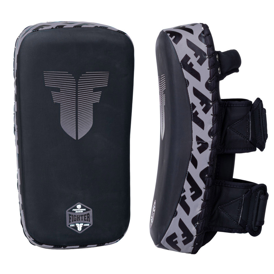 Fighter Thai Pratzen – Schwarz/Grau, FTP-001-09F