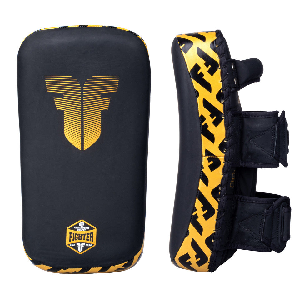 Fighter Thai Pratzen – Schwarz/Gold, FTP-001-12F