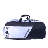 Fighter Sporttasche/Rucksack – Taekwon Do – weiß/grau, FTS-12-TD-PL