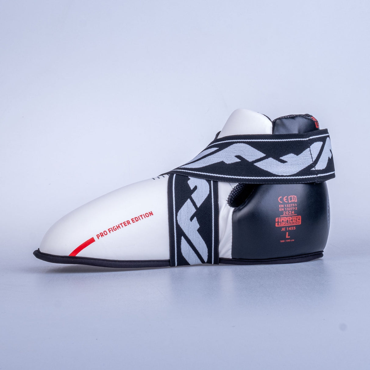 Fighter Fußschützer PRO – weiß/schwarz, JE1455-PRO-0102