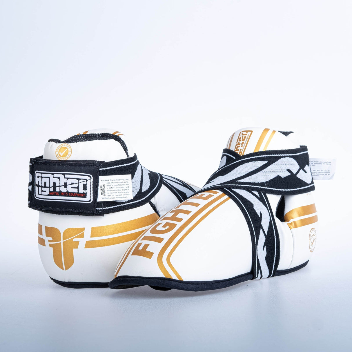 Fighter Foot Gear Stripe – SGP Edition – weiß/gold
