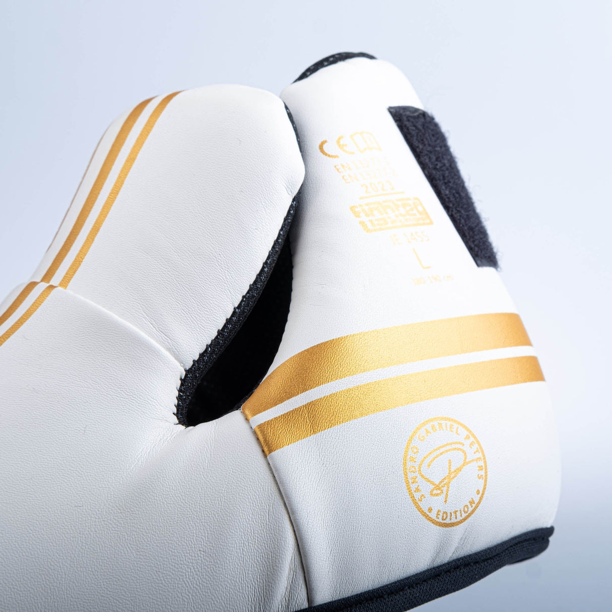Fighter Foot Gear Stripe – SGP Edition – weiß/gold
