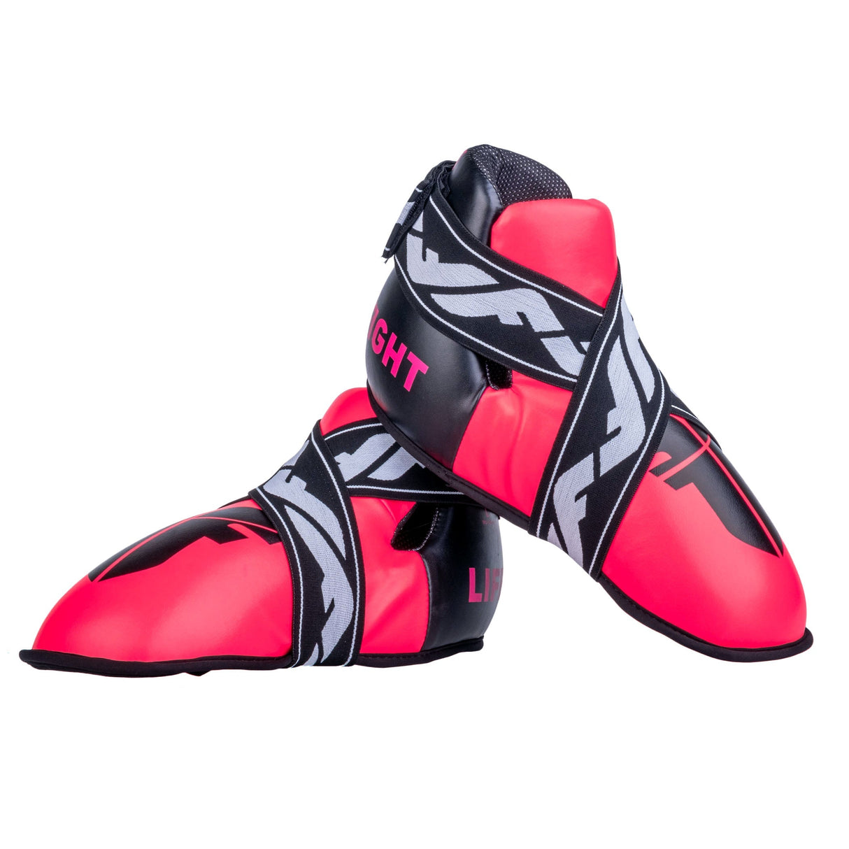 Fighter-Fußschützer – schwarz/rosa, JE1455-WRD-0207
