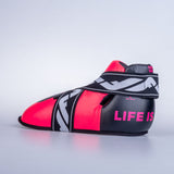 Fighter-Fußschützer – schwarz/rosa, JE1455-WRD-0207
