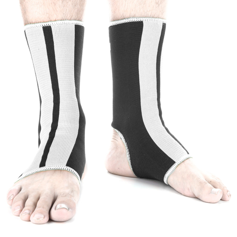 Fighter Knöchelbandage – schwarz/weiß, FAS-01