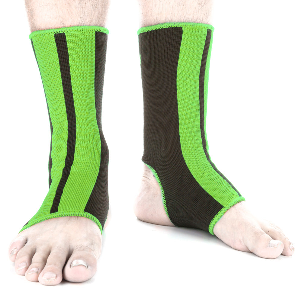 Fighter Knöchelbandage – schwarz/grün, FAS-05