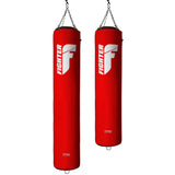 Fighter Boxsack Professional; 150 cm & 180 cm; Durchmesser 36 cm – rot/weiß