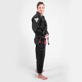 Fighter BJJ Kimono Rice Straw – schwarz, BJJBL-09