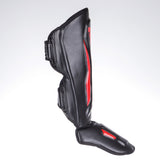 Fighter Schienbeinschoner Thai Ergo – schwarz/rot, FSG-004BR