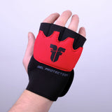 Fighter Gel Handbandagen – schwarz/rot, FGWN-001BR