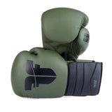 Fighter Boxhandschuhe Sparring – matt khaki/schwarz, FBG-002KB