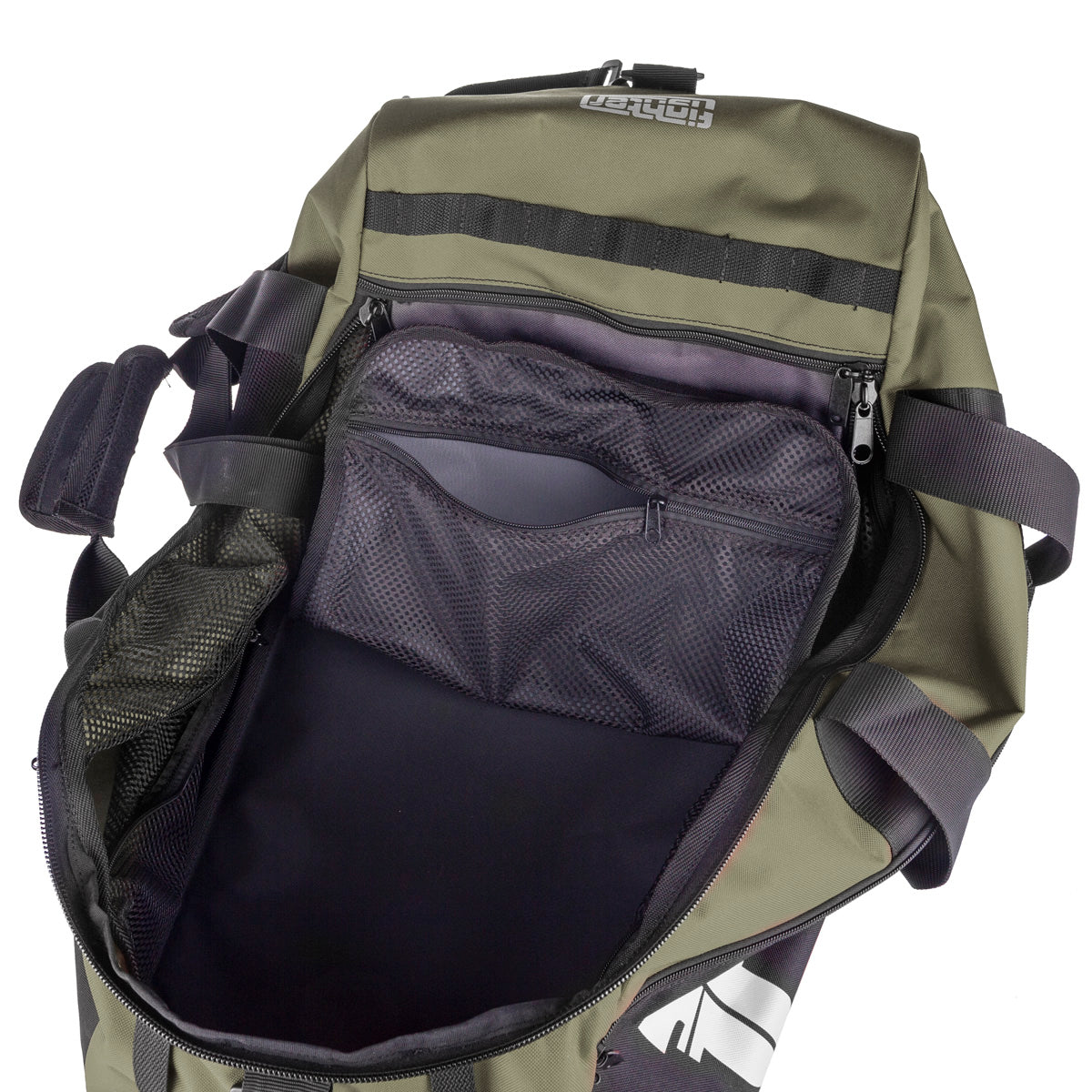 Fighter Sporttasche LINE XL – armeegrün/grau/schwarz, FTBP-03