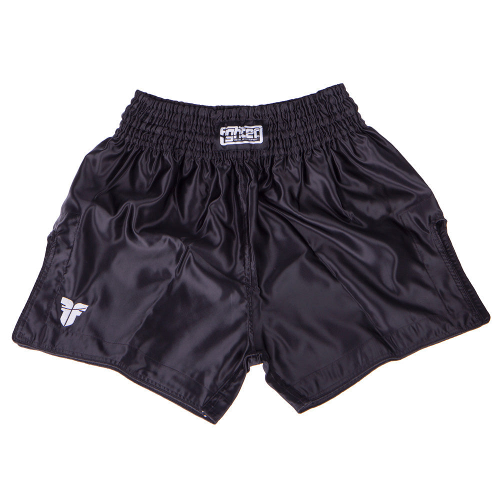 Fighter Thai-Shorts Bangkok Plain – schwarz, FP04