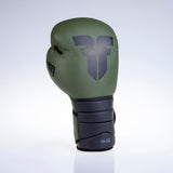 Fighter Boxhandschuhe Sparring – matt khaki/schwarz, FBG-002KB
