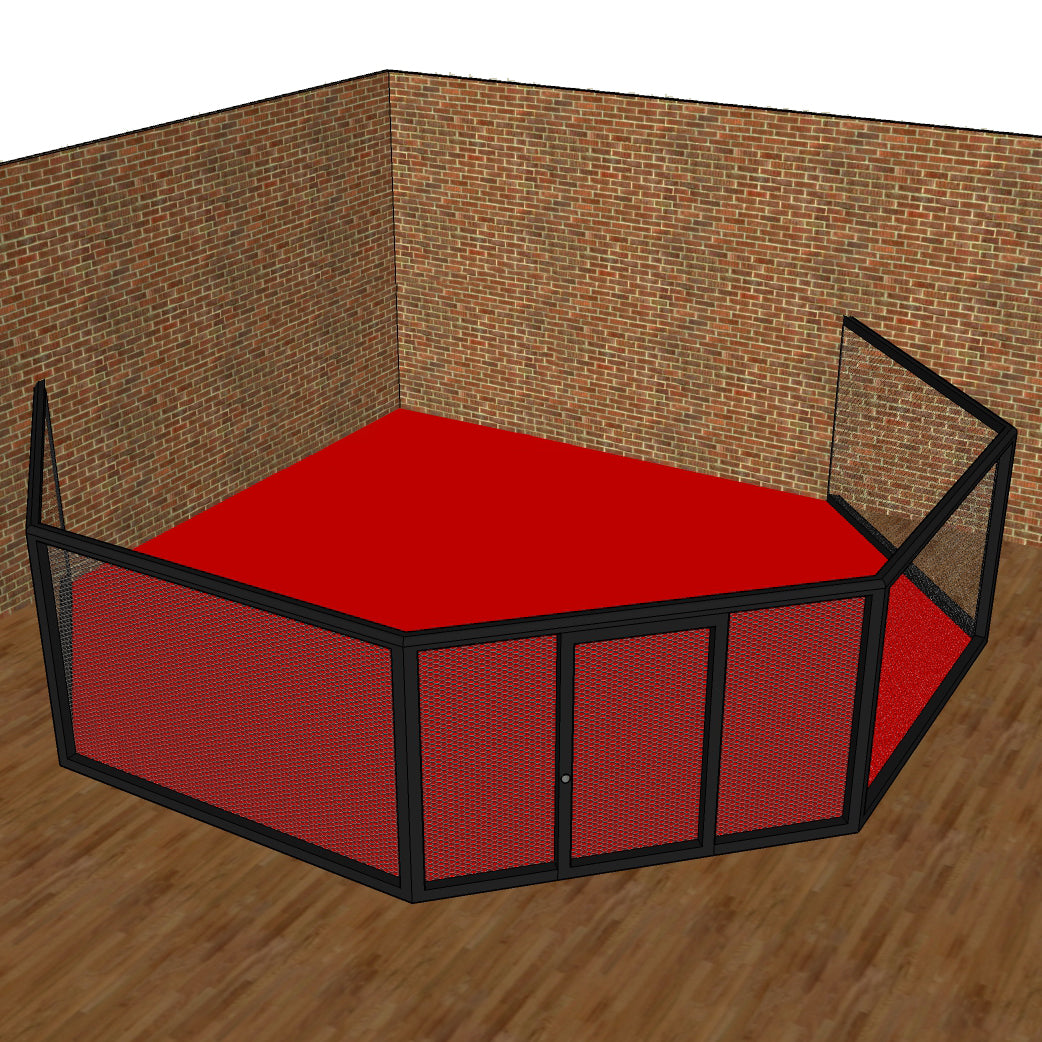 MMA-Käfigpaneel mit Polsterung auf der rechten Seite, CP-R