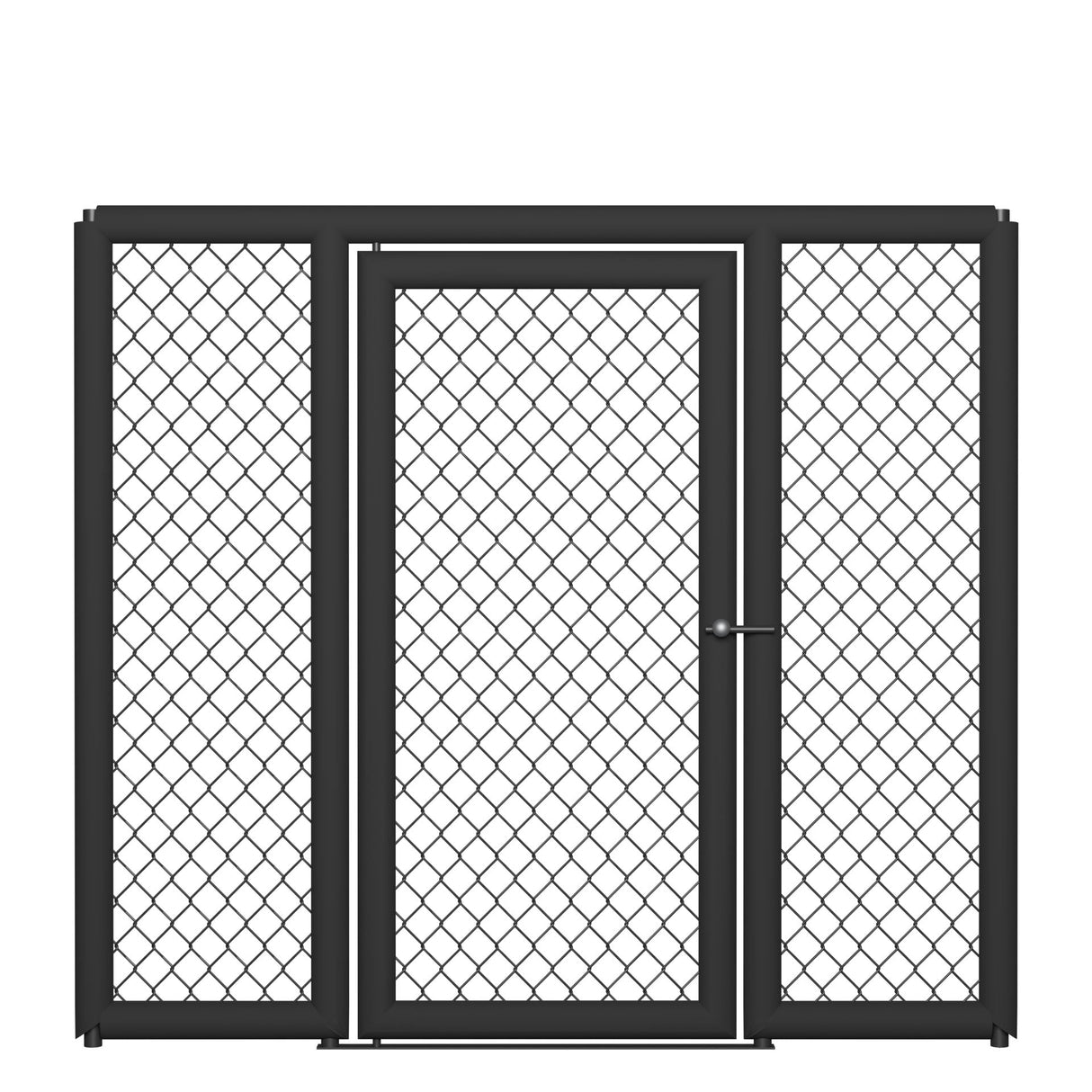MMA-Käfigpaneel mit Tür und zusätzlicher Polsterung links und rechts, CPD-LR