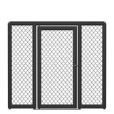 MMA-Käfigpaneel mit Tür und zusätzlicher Polsterung links und rechts, CPD-LR