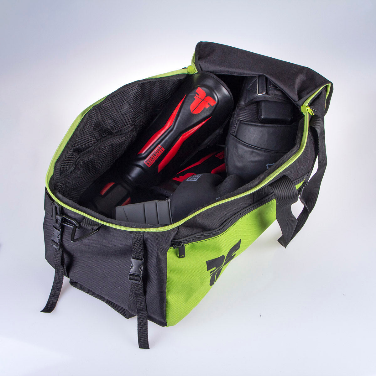 Fighter Sporttasche LINE XL – limettengrün/schwarz, FTBP-04