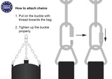 Fighter Boxsack Professional; 150 cm & 180 cm, Durchmesser 36 cm – schwarz/gold