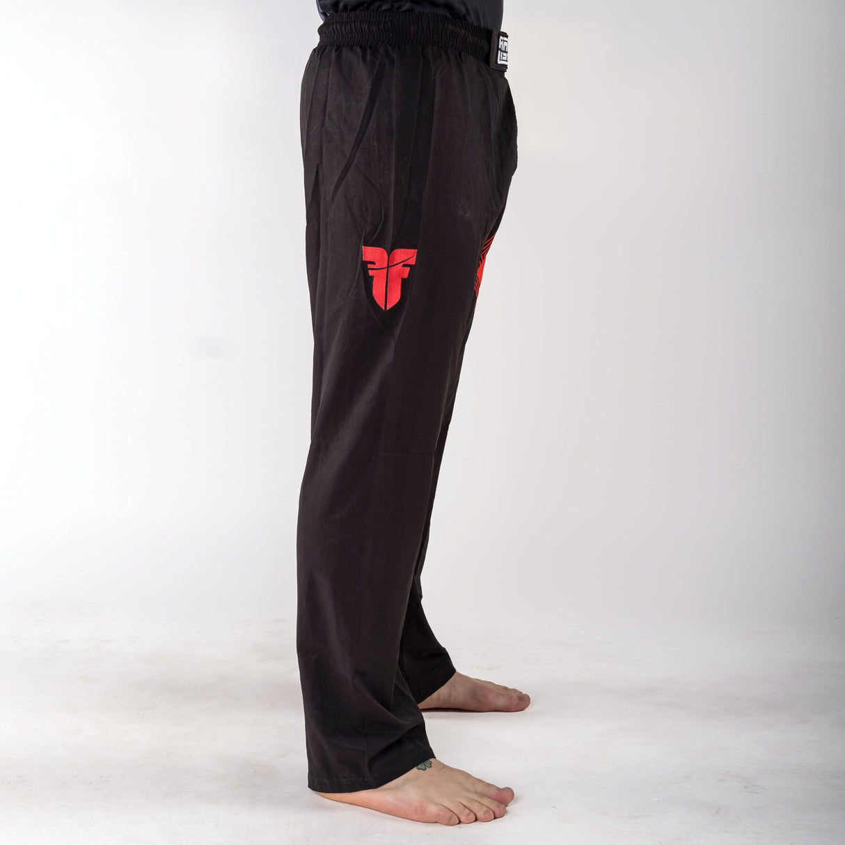 Fighter Pants – FIGHT – schwarz/rot, FF-P002BRW