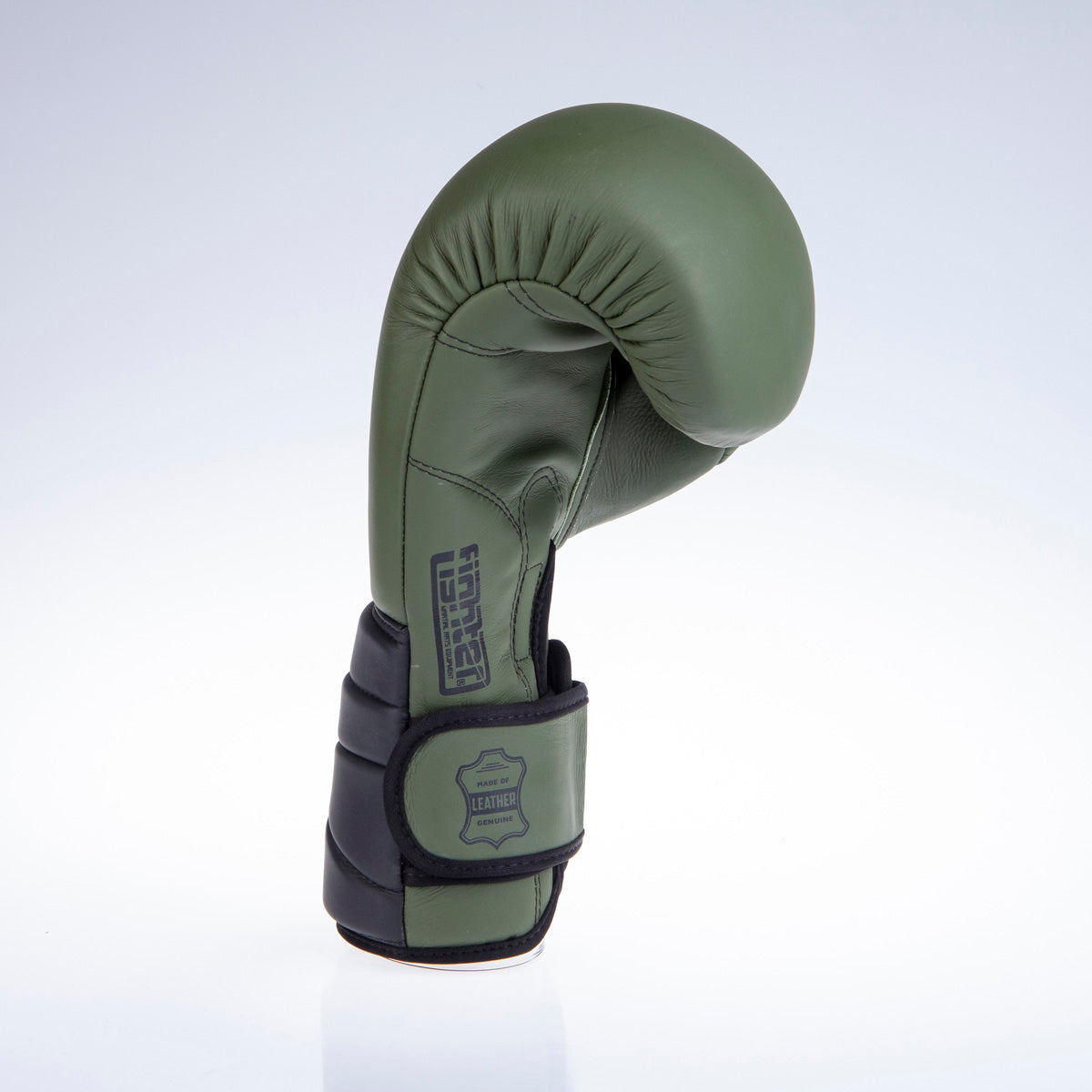 Fighter Boxhandschuhe Sparring – matt khaki/schwarz, FBG-002KB