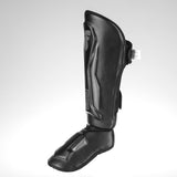 Fighter Schienbeinschoner Thai Ergo – schwarz/grau, FSG-004BG
