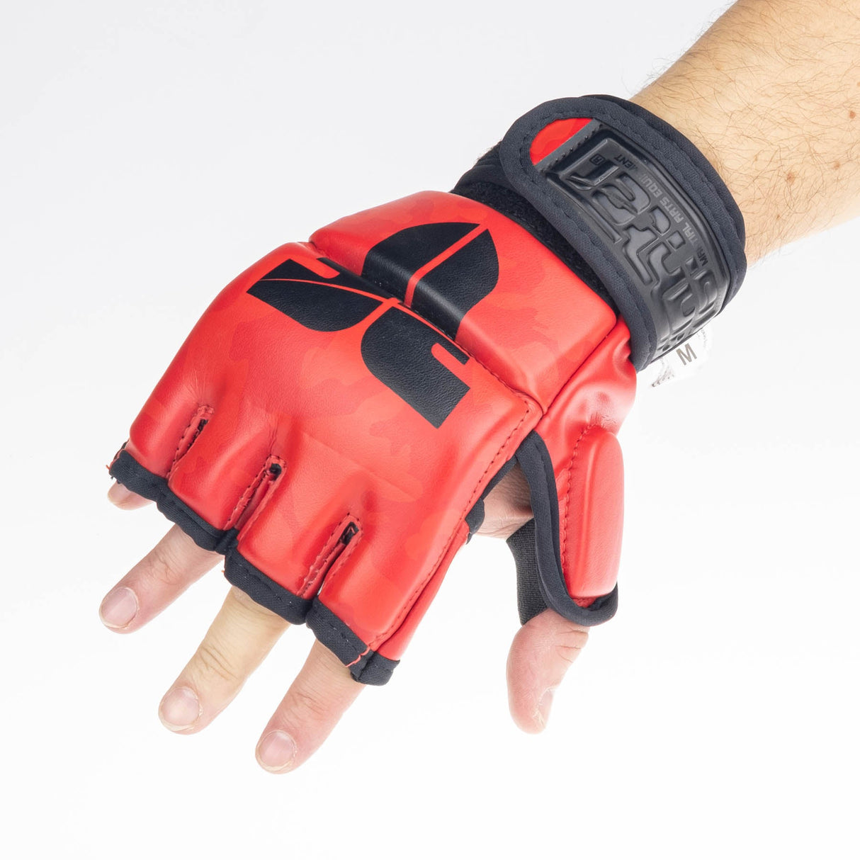 Fighter MMA-Handschuhe Competition – rot camouflage, FMG-002CRD