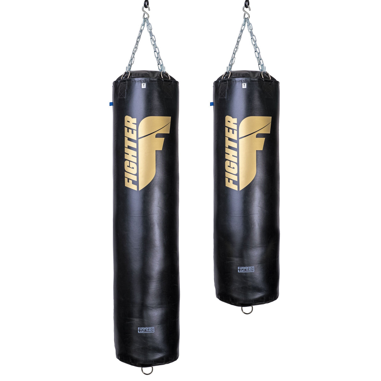 Fighter Boxsack Professional; 150 cm & 180 cm, Durchmesser 36 cm – schwarz/gold