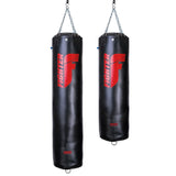 Fighter Boxsack Professional 150 & 180 cm, Durchmesser 36 cm – schwarz/rot
