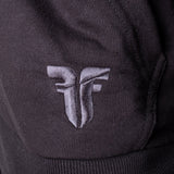 Fighter zip-up hoodie – Schwarz, F25HZ-02