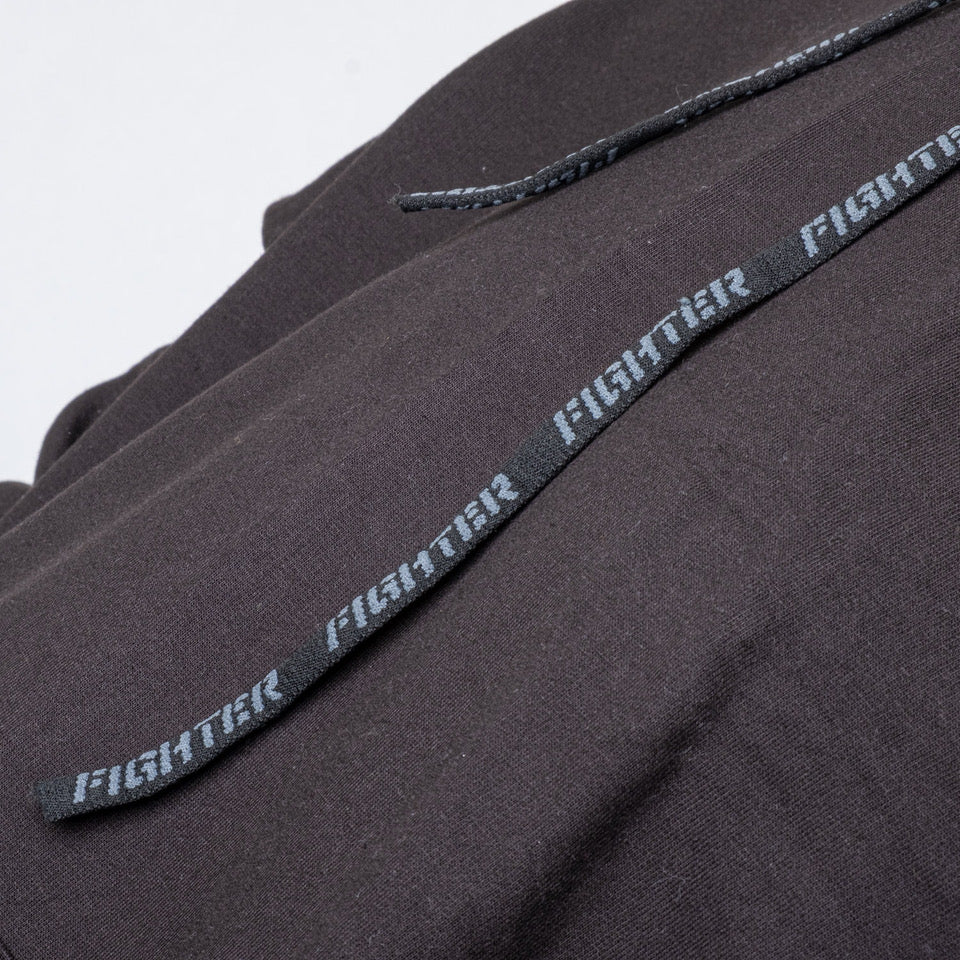 Fighter zip-up hoodie – Schwarz, F25HZ-02