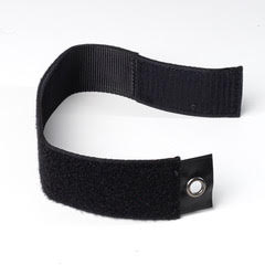 Klettband für Boxhandschuhschnürsenkel – schwarz, FVSLC-02
