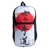Fighter Rucksack Größe S  - Karate - weiß/rot