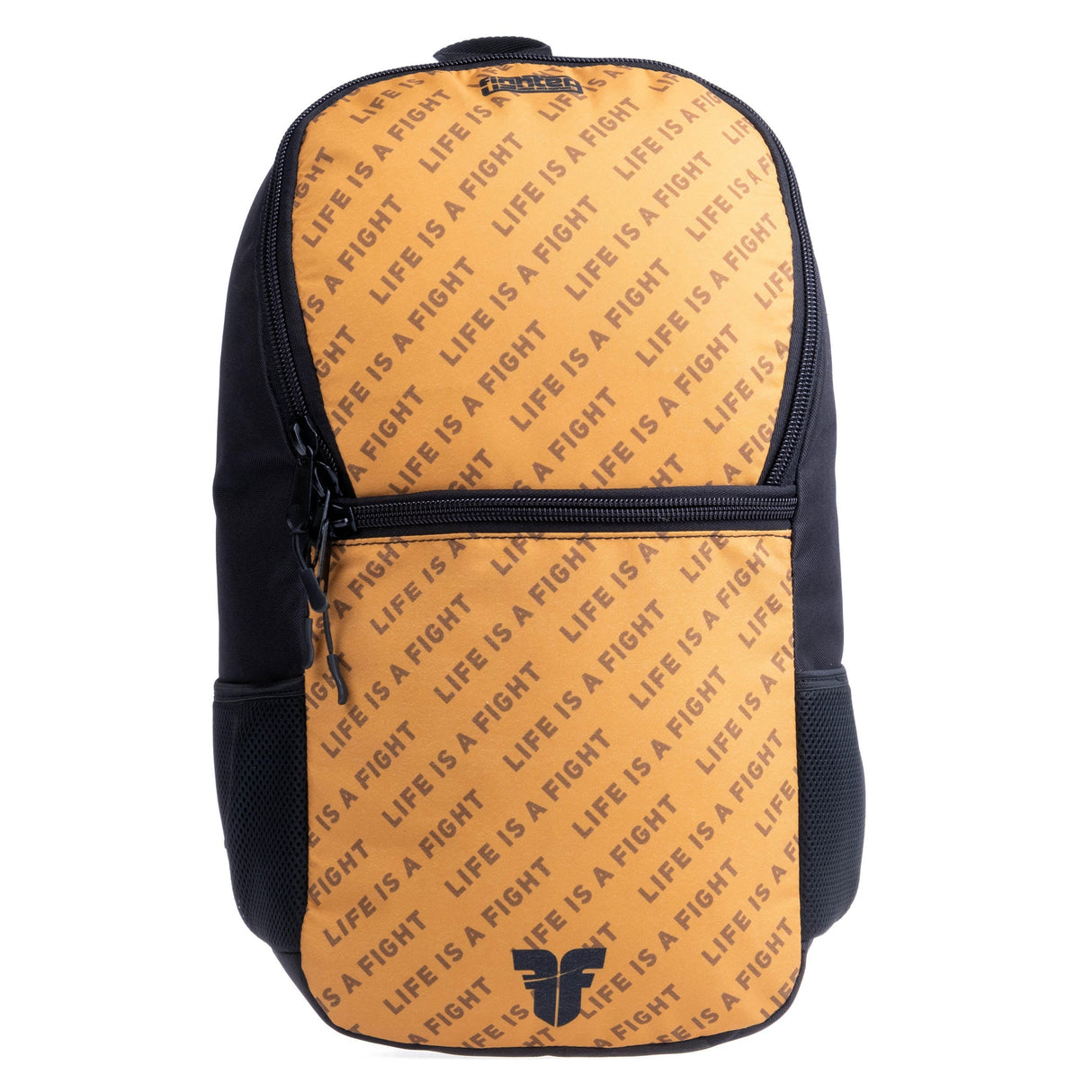 Fighter Rucksack Größe S – braunes Logo